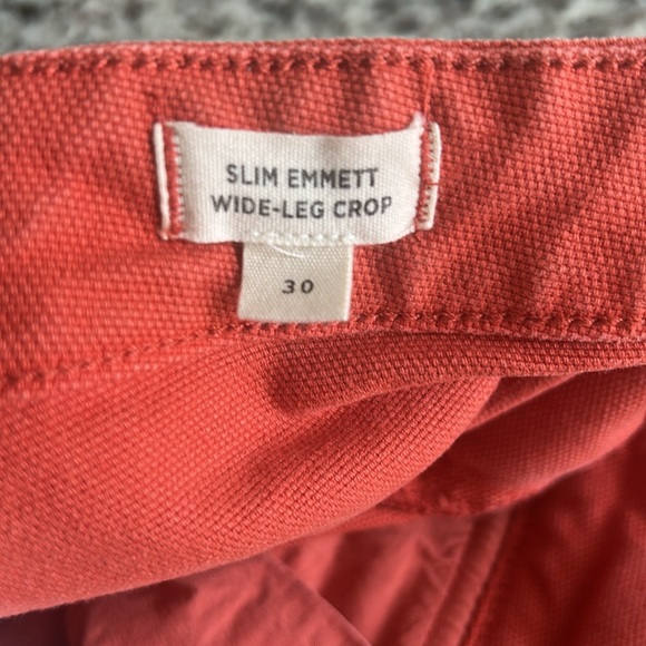Madewell Slim Emmett Wide-Leg Crop Pants. Size 30 - Picture 6 of 9